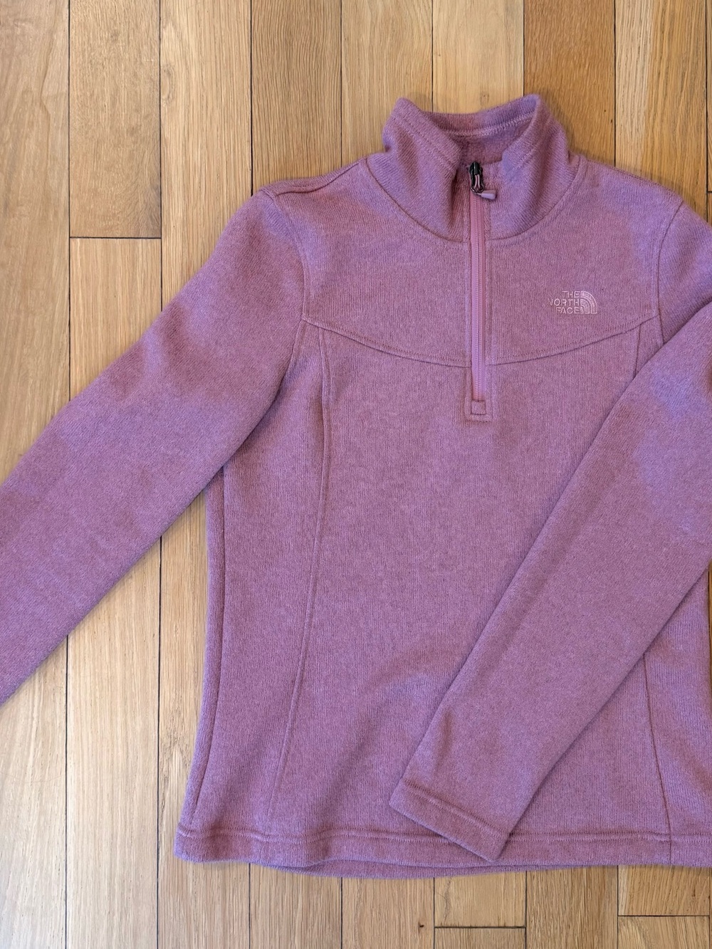 The North Face Mauve Half-Zip Turtleneck Fleece Pullover